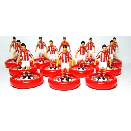 Subbuteo Andrew Table Soccer Olympiacos 1972-74 Goulandi Era on WSB Professional Bases 
